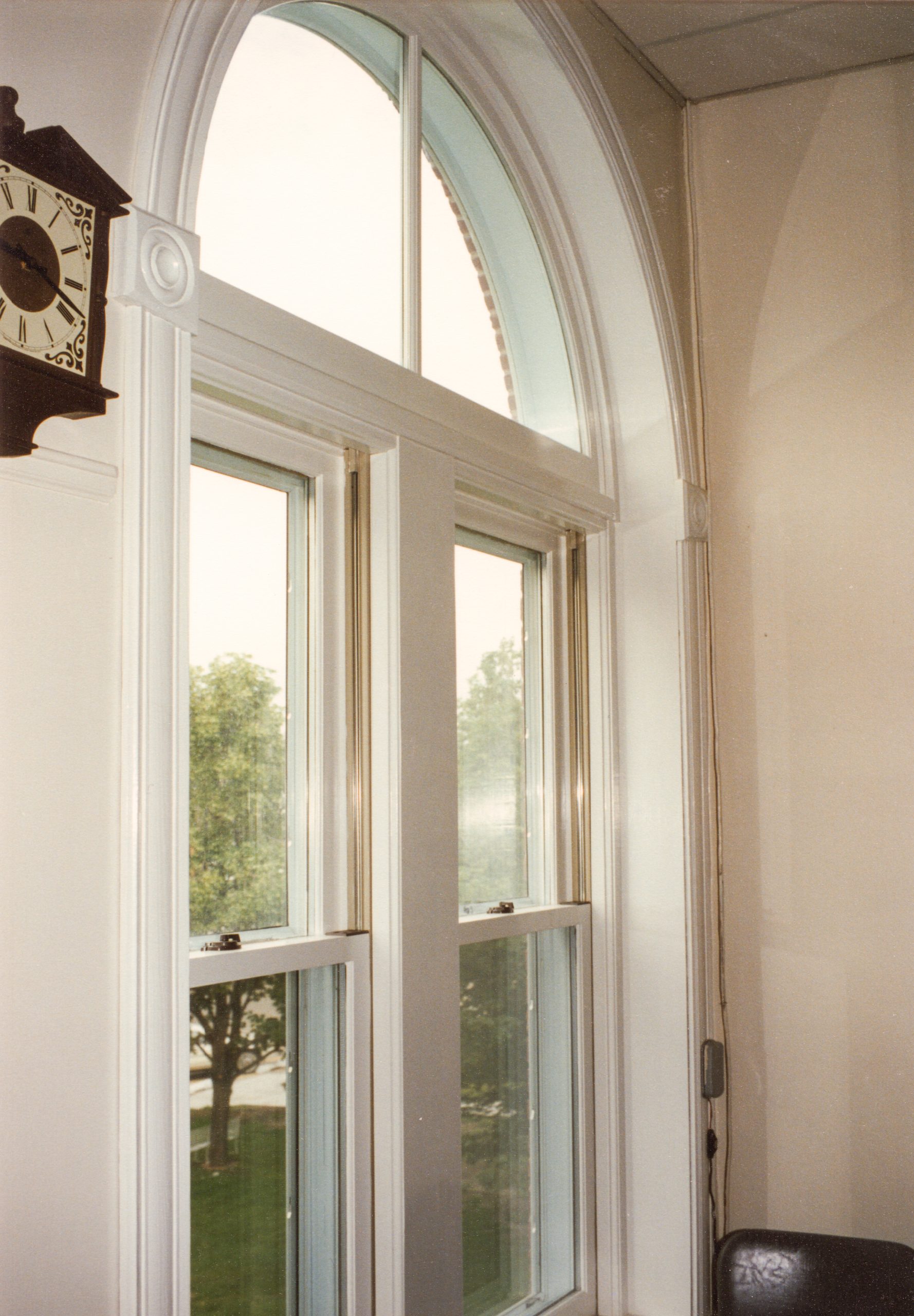 New 1990 windows in Antelope County Courthouse in Nebaska.
